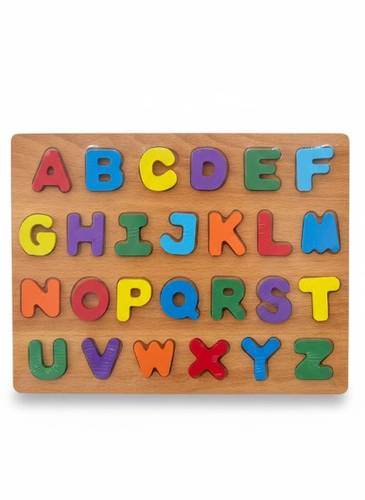 Wooden English Alphabet Learning Board for Kids Suitable for Ages 3 Years