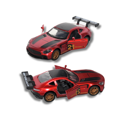 سيارة لعبة معدنية Die Cast رياضية - مجسم سيارة موستنج سباق احترافي للأطفال 3+