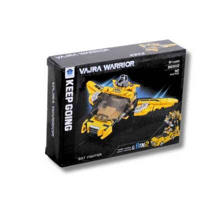 Bat Fighter Vehicle Building Set 92 Pieces Improves Building Skills Suitable for Ages 6+