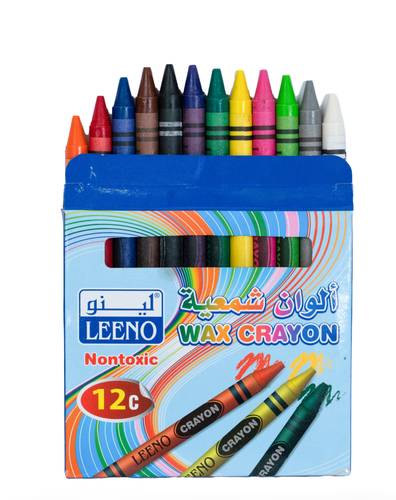 ألوان شمعية 12 لون