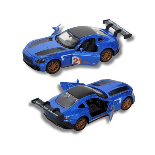 سيارة لعبة معدنية Die Cast رياضية - مجسم سيارة موستنج سباق احترافي للأطفال 3+