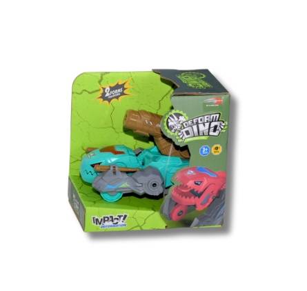 Transforming Dinosaur Car Toy – 2 in 1 – For Kids 3+ LIGHT BLUE