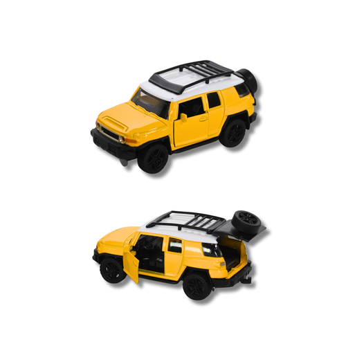 Die Cast Metal Toyota  Toy Car  Racing Car Model for Kids 3 Battery Operated   Yellow