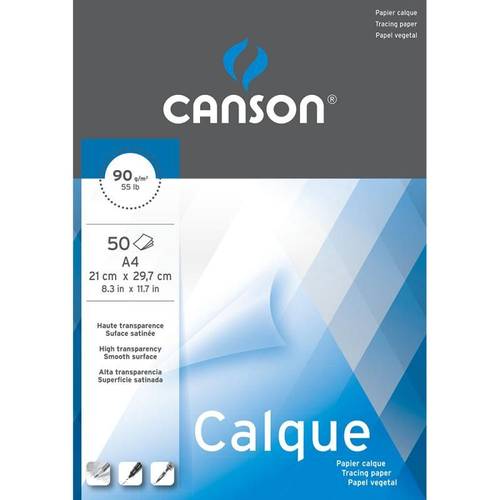 كانسون كراس رسم كلك -شفاف -90جم - A4