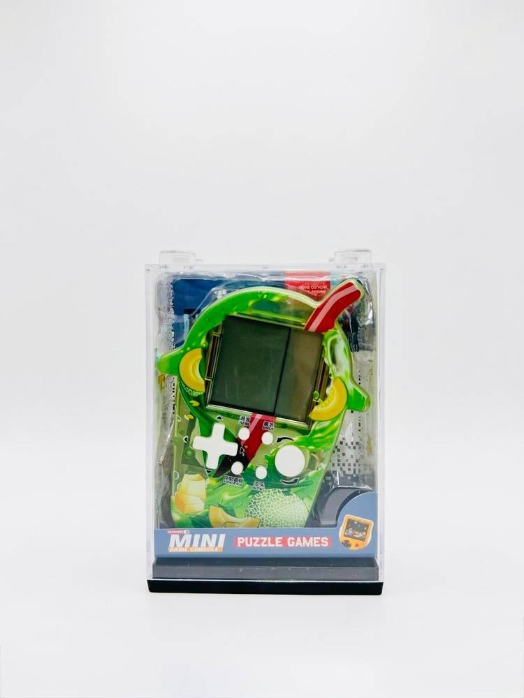 Handheld Mini Puzzle Games Console - Melon Juice Cup Design with