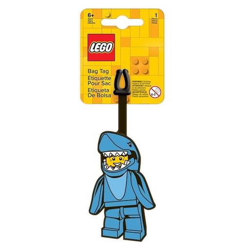 Official LEGO Shark Suit Guy Bag Tag / Luggage Tag