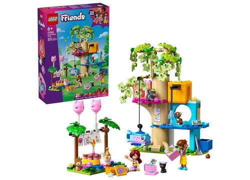 Lego Friends Cat Birthday Party and Tree House 