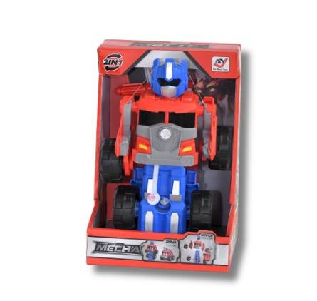 Transforming Construction Truck Robot Car  Kids Toy  2 in 1 Vehicle and  Robot