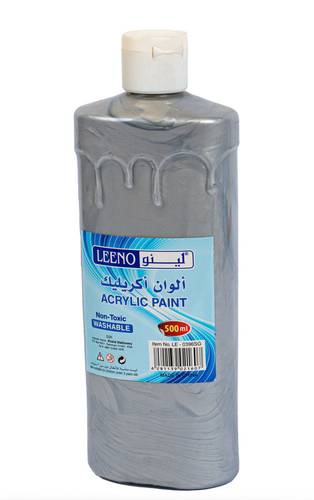 ألوان أكريليك فضي 500مل
