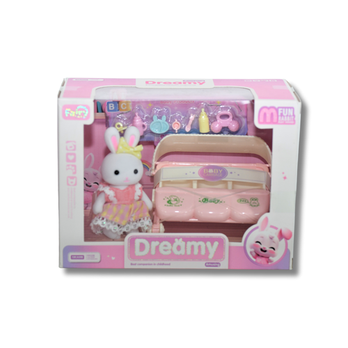 Dreamy - Cute Rabbit Fun Baby Cart Set Toy