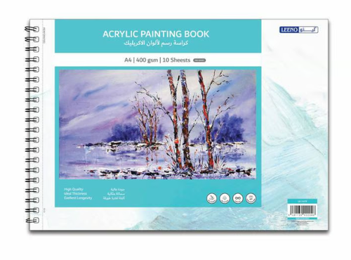 كراسة رسم لألوان الاكريليك | A4 | 400 gsm | 10 sheets