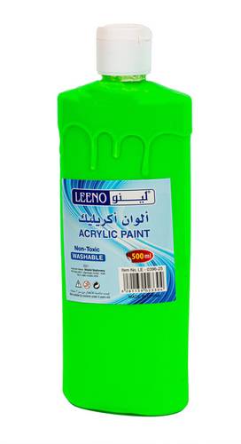 ألوان أكريليك فسفوري أخضر 500مل