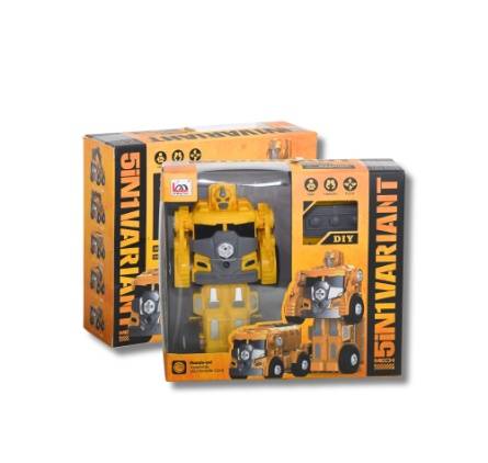 Transforming Excavator Robot Car  Kids Toy  2 in 1 Vehicle and  Robot
