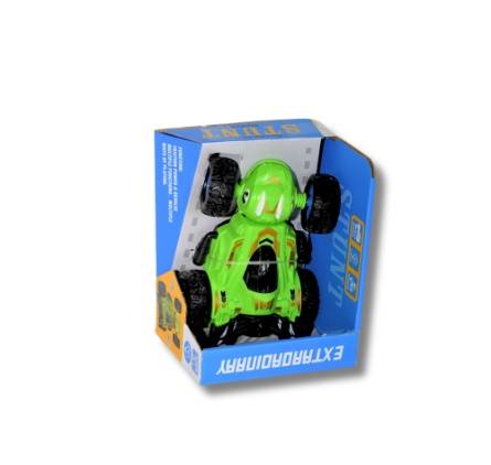 D-Power Fiction Friction Powered Racing Car – Light Up – Green