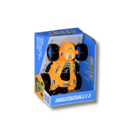D-Power Fiction Friction Powered Racing Car – Light Up – Yellow