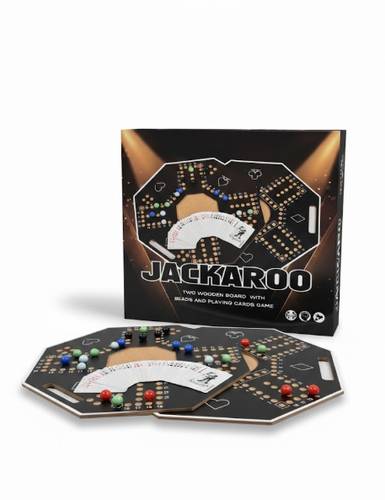 Wooden Jackaroo Game Intelligence and Speed Challenge for Family Gatherings Suitable for Ages 8 Years and Above