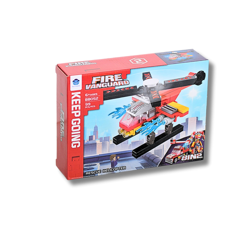 Rescue Truck with Ladder Building Set 88 Pieces Improves Building Skills Suitable for Ages 6+