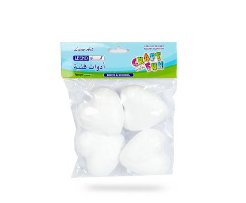 فلين أبيض قلوب 4 حبات 
