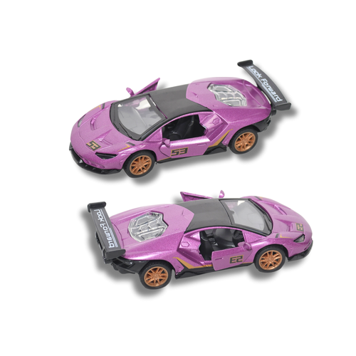 سيارة لعبة معدنية Die Cast رياضية - مجسم سيارة لامبرغيني سباق احترافي للأطفال 3+