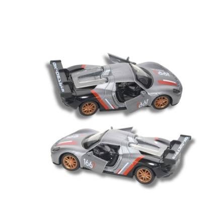 سيارة لعبة معدنية Die Cast رياضية - مجسم سيارة بورش سباق احترافي للأطفال 3+