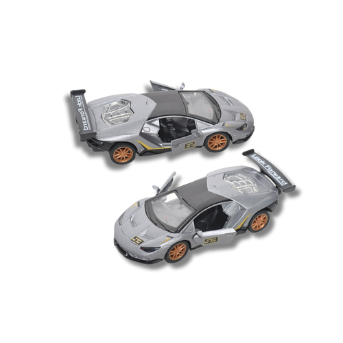 سيارة لعبة معدنية Die Cast رياضية - مجسم سيارة لامبرغيني سباق احترافي للأطفال 3+