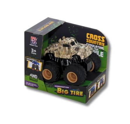 4WD Off-Road Simulation Car – 360° Rotating – Kids Toy Sand Military