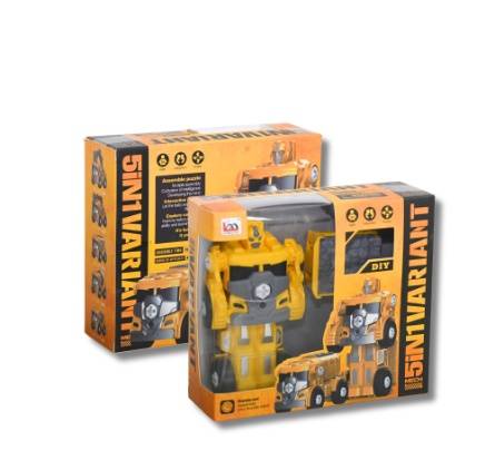 Transforming Excavator Robot Car  Kids Toy  2 in 1 Vehicle and  Robot