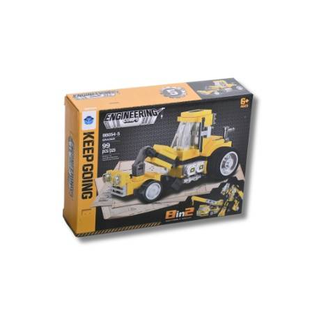 Construction Grader Truck Building Set 99 Pieces 2 in 1 Suitable for Ages 6+