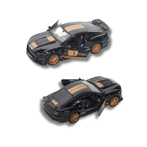 Die Cast Metal JAGUAR  Toy Car  Racing Car Model for Kids 3 Battery Operated  Black & Gold