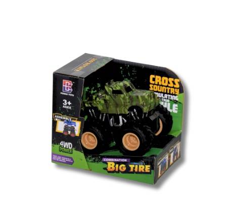 4WD Off-Road Simulation Car – 360° Rotating – Kids Toy Military green