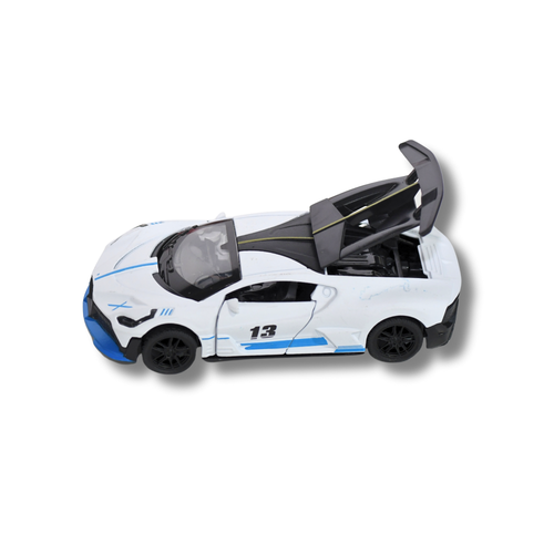 Die Cast Metal Ferrari Toy Car  Racing Car Model for Kids 3 Battery Operated   White
