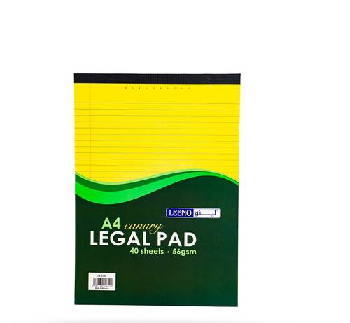 Legal Pad A4 -40s -Yellow