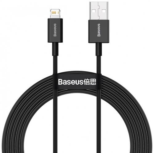 كيبل USB ايفون  2 متر أسود من بيسوس