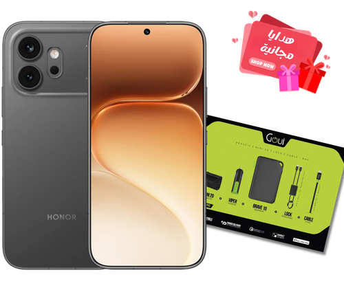 هونر 600 ذاكرة 256 جيجا 8 رام 5G اسود