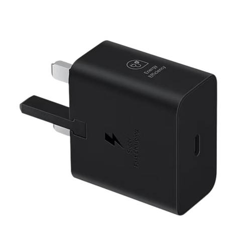 فيش جداري سامسونج أصلي 25 واط USB-C أسود