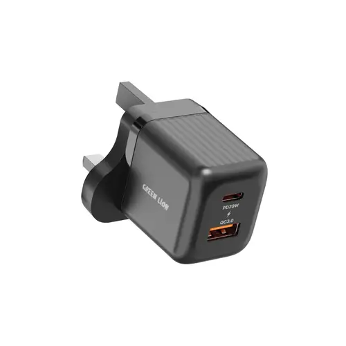 فيش جداري 20 واط بمنفذي تايب سي و USB من جرين ليون