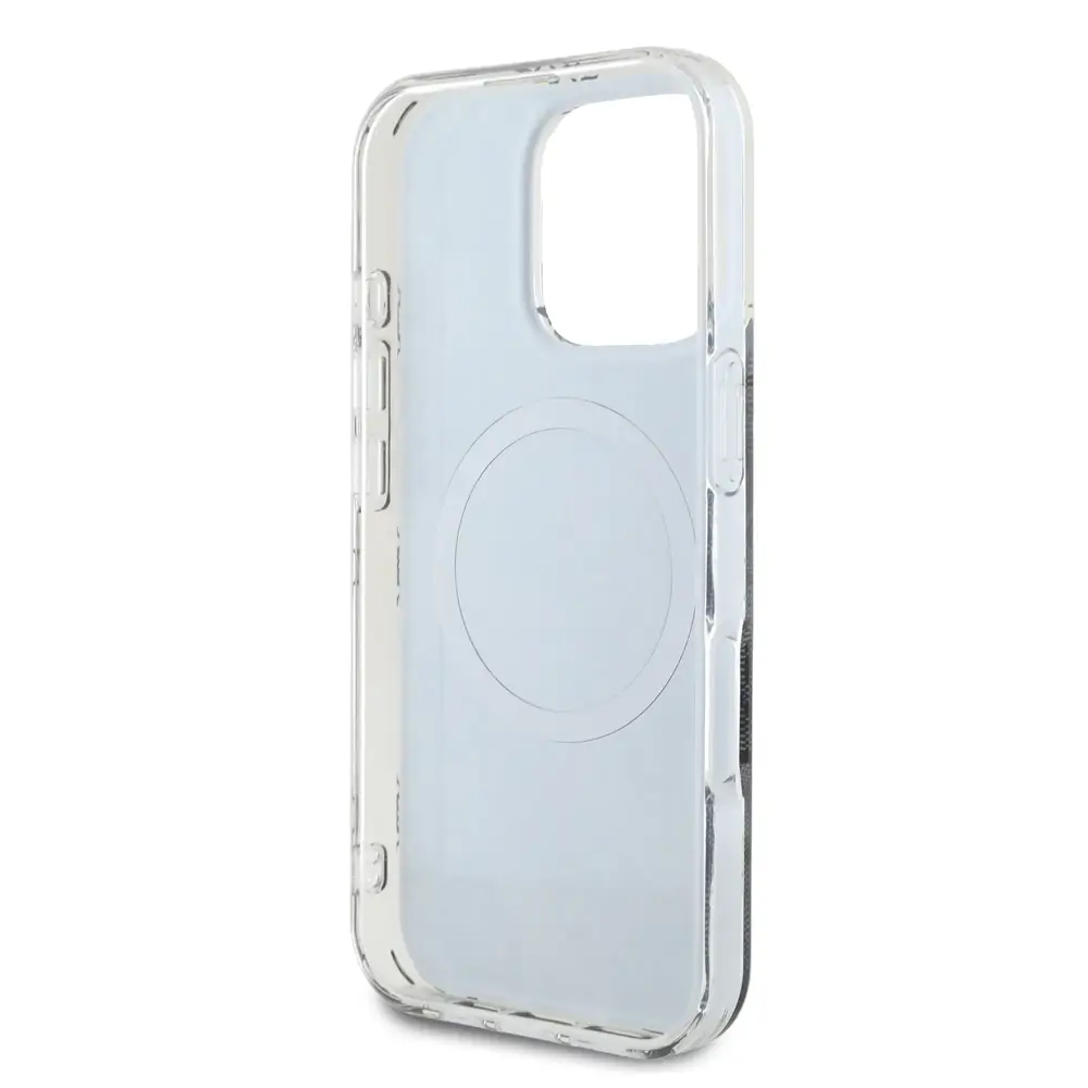 Guess iPhone 16 Pro Max MagSafe Peony Case Black