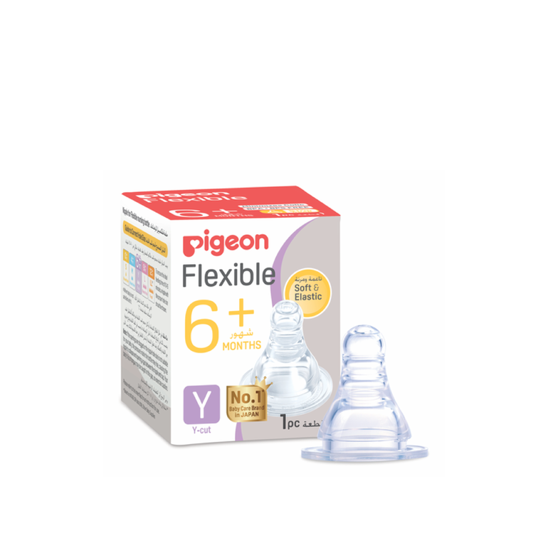 Pigeon Flexible Slim Neck Nipple One Piece - 6+ Months