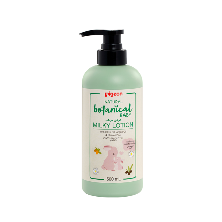 Pigeon Natural Botanical Baby Milky Lotion - 500 ML