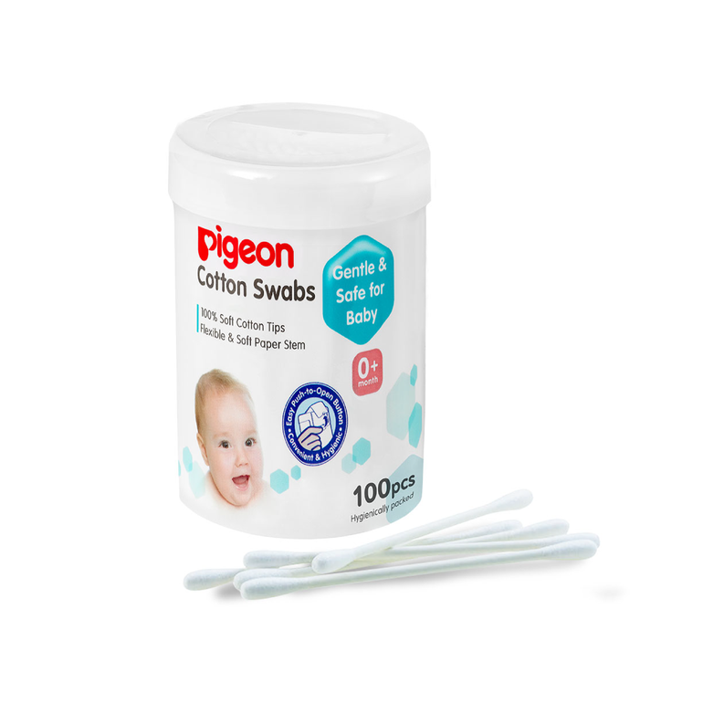 Pigeon Cotton Swabs - 100 Pieces