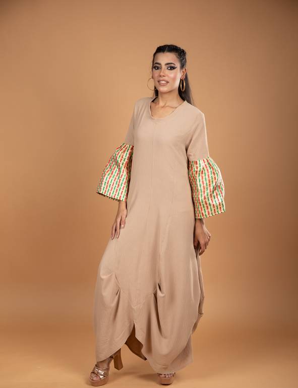 Golden Sleeves Dress