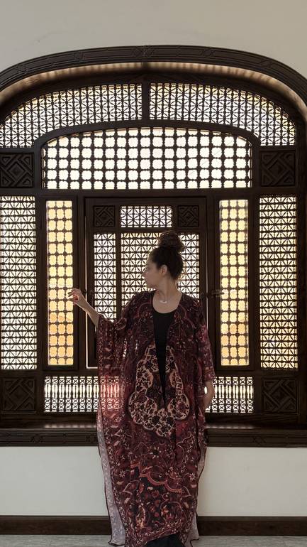 Wrapped in Rumi kimono