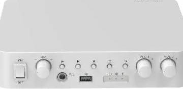مسجل صوتيات 80 وات 2 زون Hikvision 80W 2-Zone Network Amplifier DS-QAE1A80G1-VB