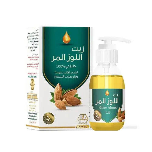 وادي النحل زيت اللوز المر لشعر أكثر نعومه ولترطيب الجسم - 125مل