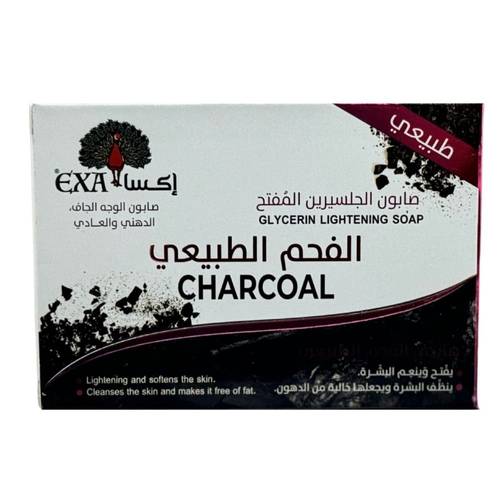 اكسا صابون الفحم الطبيعي 100 جم للوجه الجاف والعادي والدهني