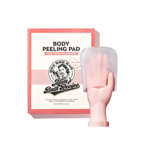 MOM'S BATH RECIPE Body Peeling Pad Trouble Care ليفة تقشير للتخلص من مشاكل الجسم للبشرة الحساسة