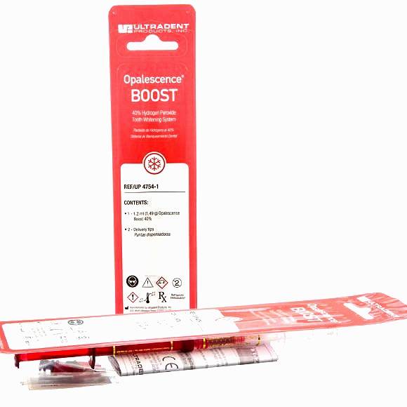 Opalescence Boost PF 40% HP In-Office Power Whitener, Patient Kit: 2 x 1.2  ml - Dental Wholesale Direct