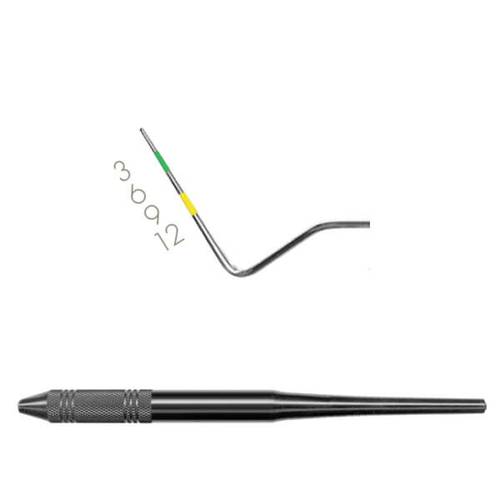 Probes - # 12, Single End, Yellow/Green, EagleLite Resin