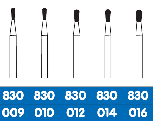 Pear Diamond burs 830 Box/05