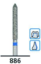  886 FG diamonds burs 5pcs